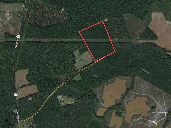 25 Acres of Recreational Land for Sale in Disputanta, Virginia