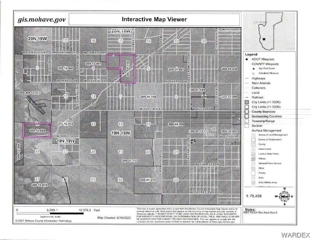 1,344 Acres of Land for Sale in Golden Valley, Arizona