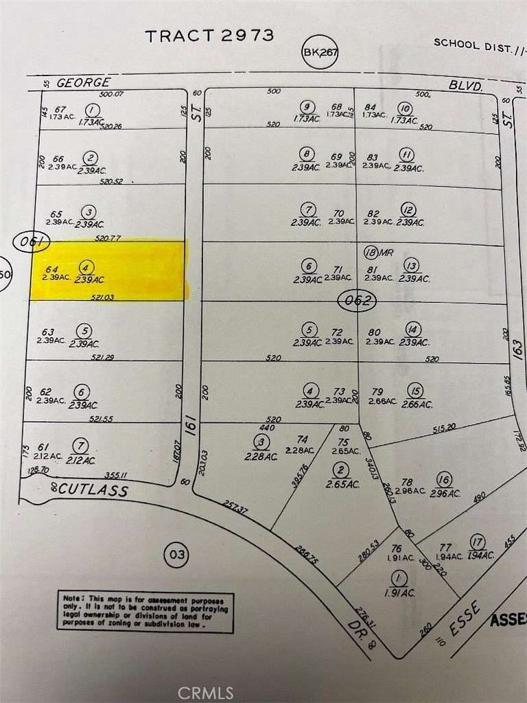 2.39 Acres of Land for Sale in California City, California