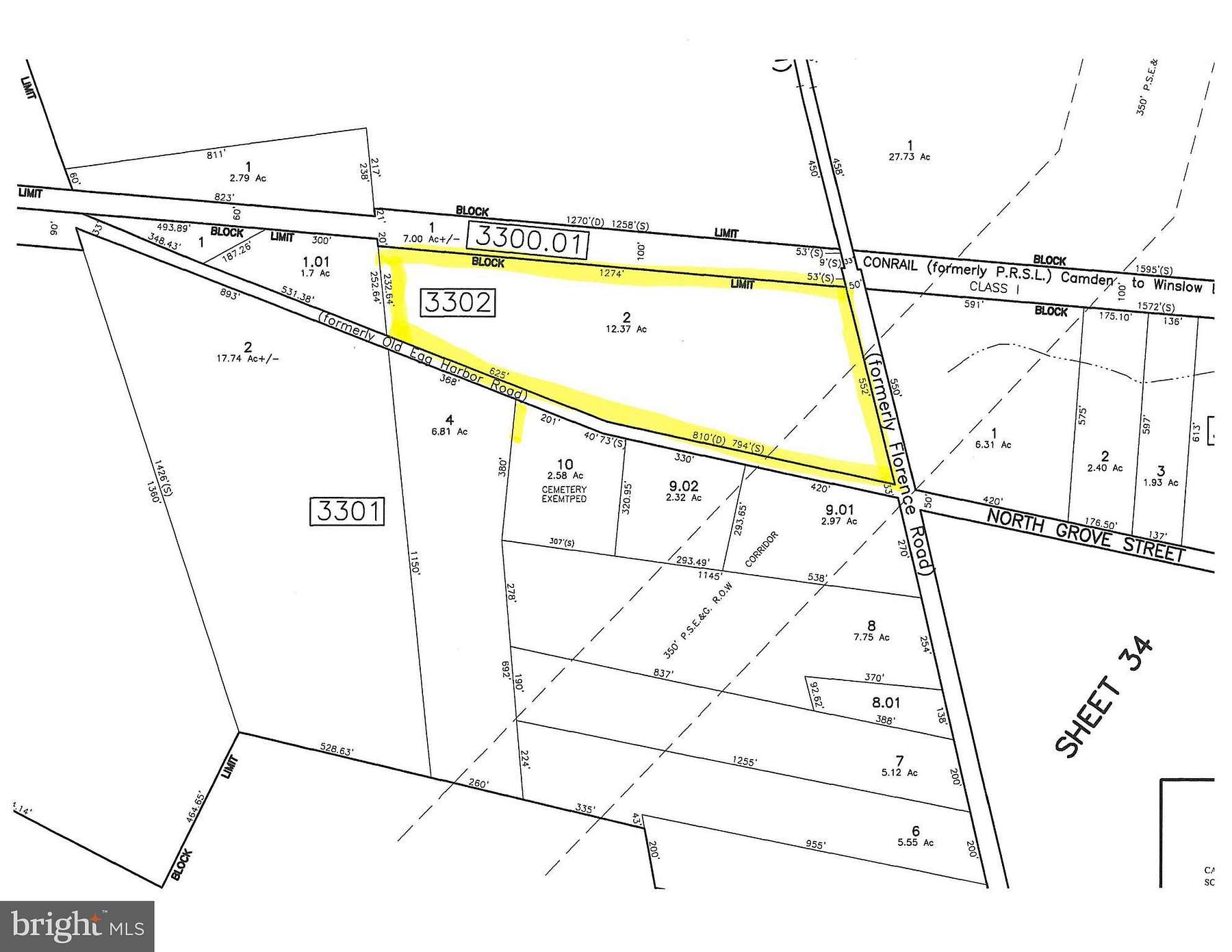 12.4 Acres of Mixed-Use Land for Sale in Berlin, New Jersey