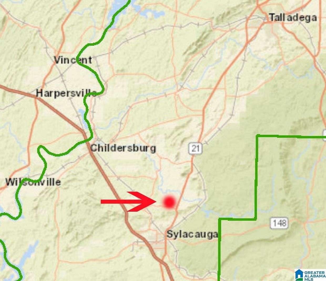 52.3 Acres of Mixed-Use Land for Sale in Sylacauga, Alabama