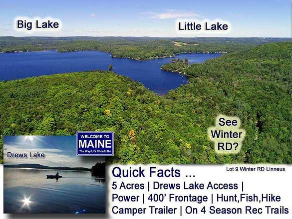 5 Acres of Land for Sale in Linneus, Maine