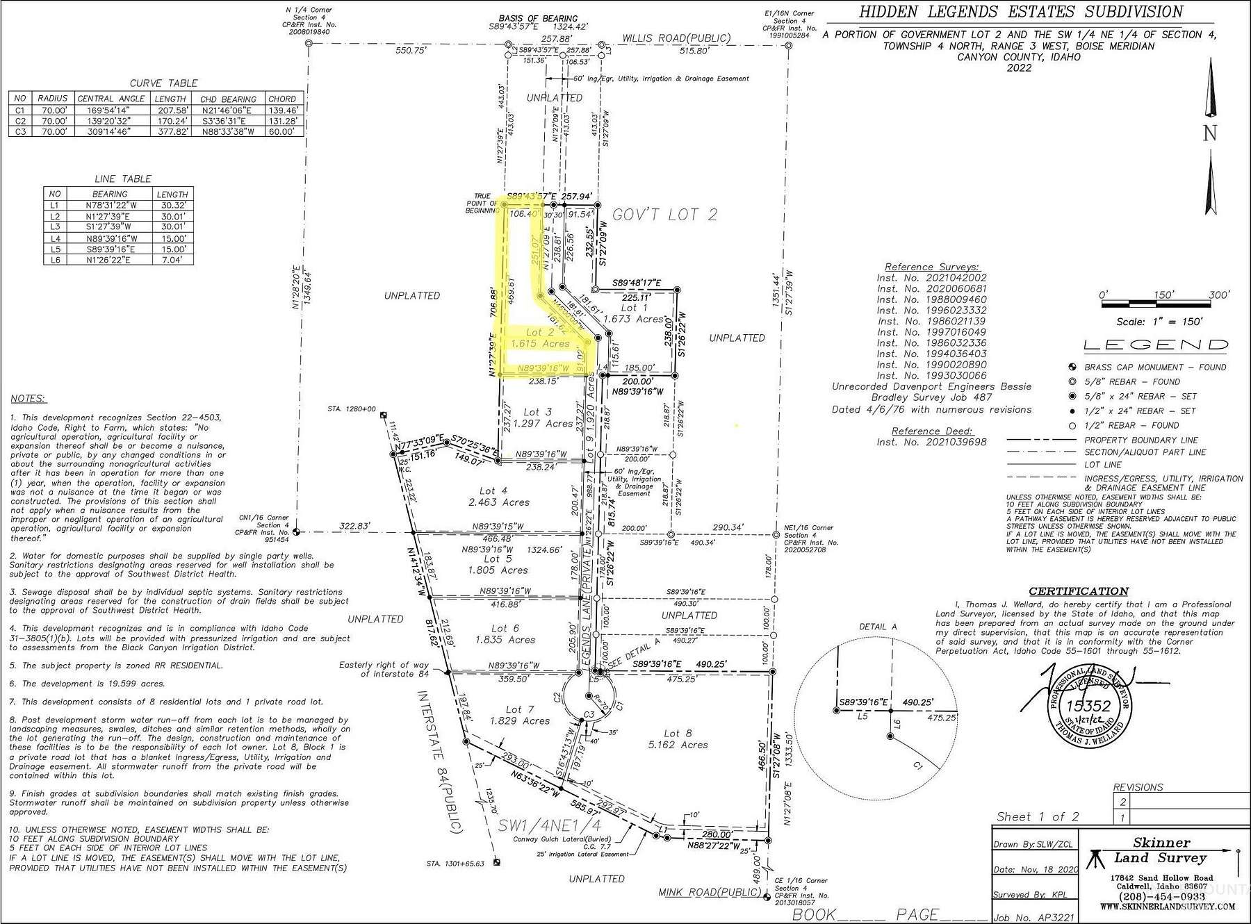 1.615 Acres of Residential Land for Sale in Caldwell, Idaho