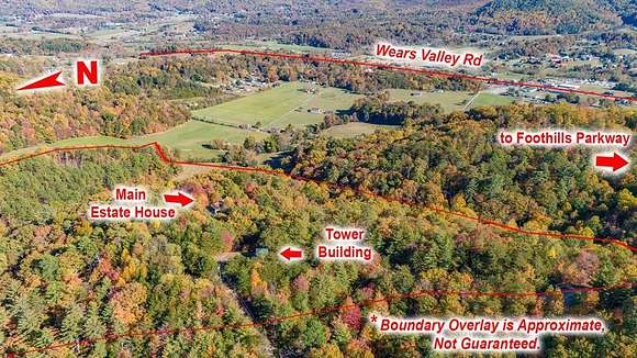 28.9 Acres of Land with Home for Sale in Sevierville, Tennessee