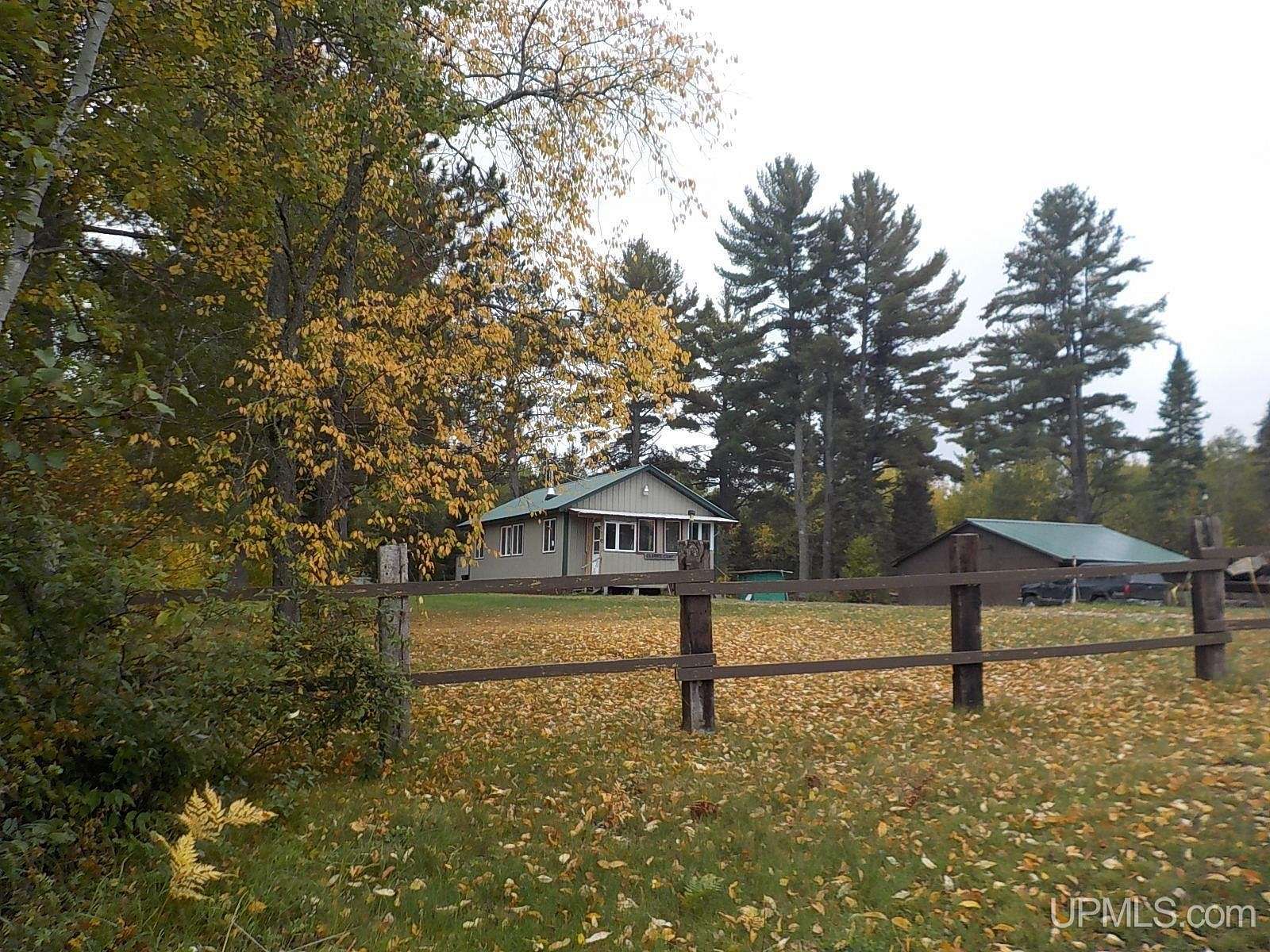 75.4 Acres of Recreational Land with Home for Sale in Crystal Falls, Michigan