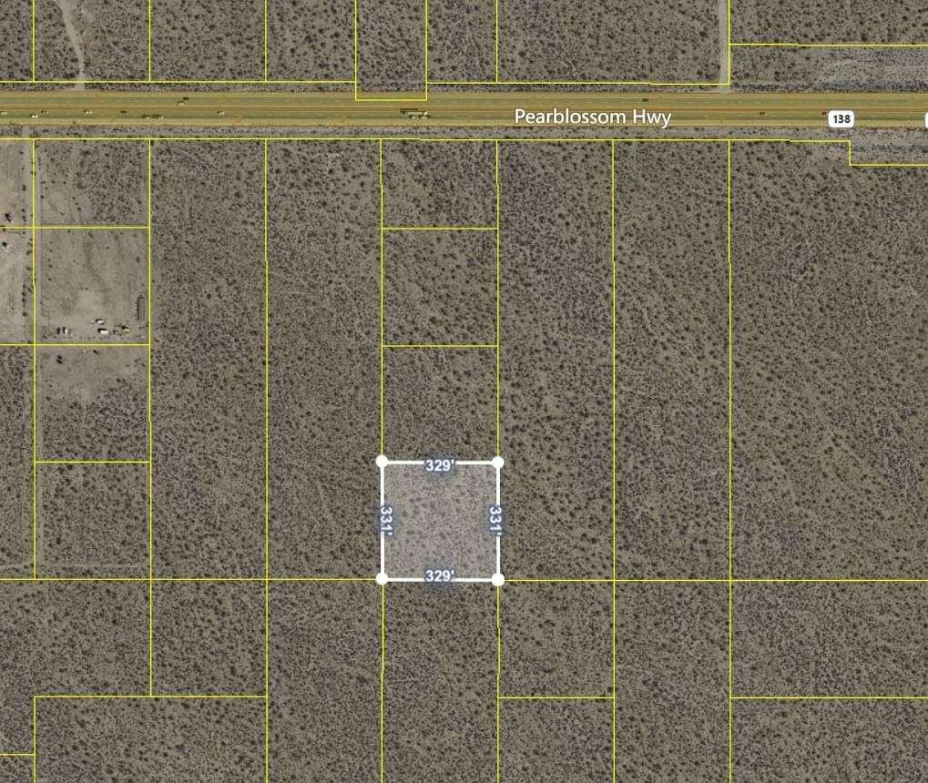 2.5 Acres of Residential Land for Sale in Pearblossom, California