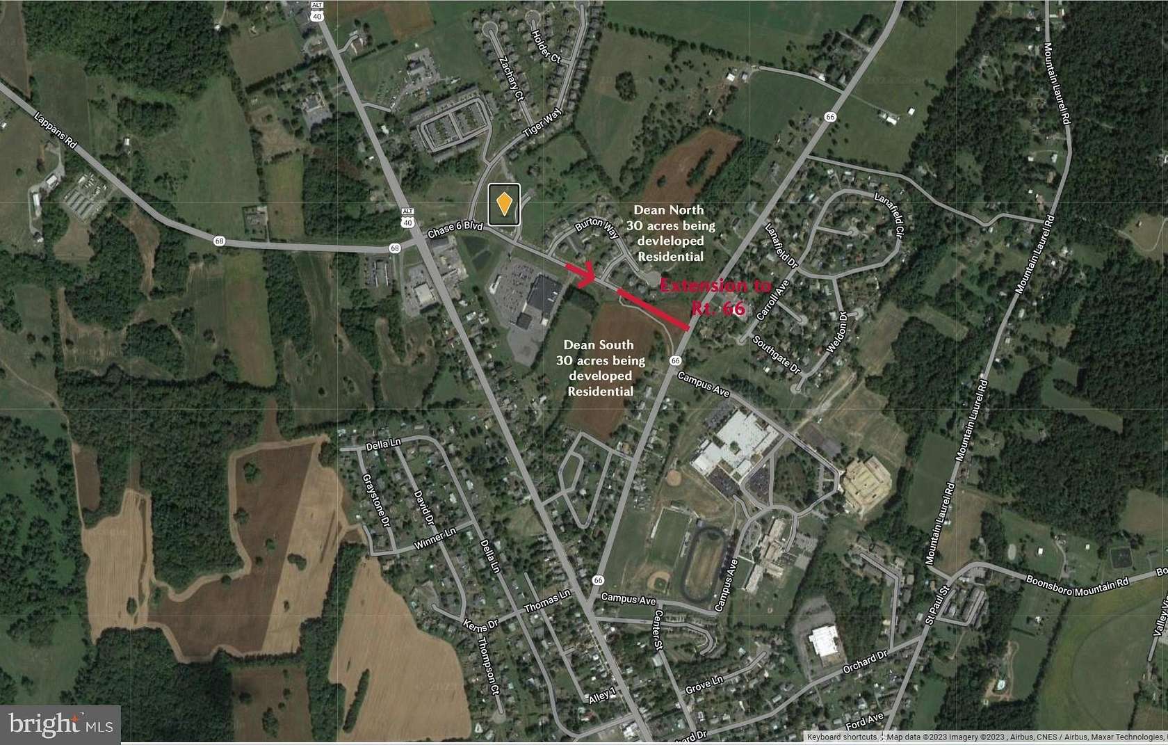 1.26 Acres of Commercial Land for Sale in Boonsboro, Maryland