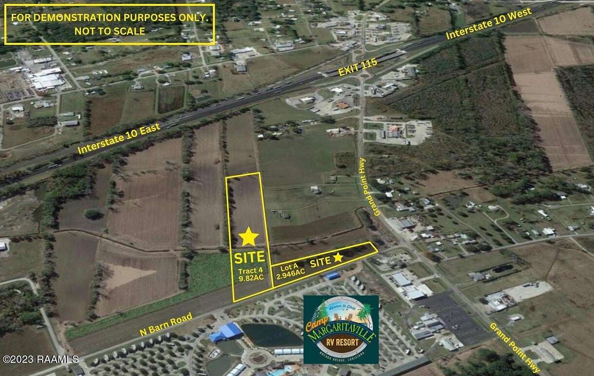 12.8 Acres of Commercial Land for Sale in Breaux Bridge, Louisiana