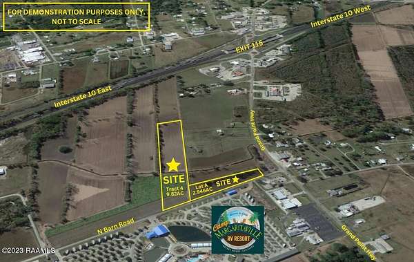 12.8 Acres of Commercial Land for Sale in Breaux Bridge, Louisiana