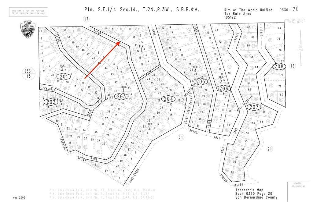 0.092 Acres of Residential Land for Sale in Cedar Glen, California