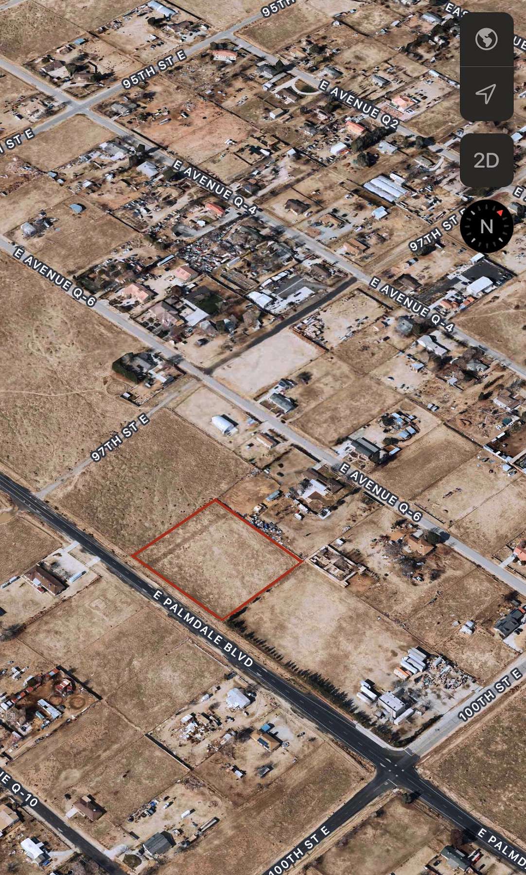 2.324 Acres of Land for Sale in Littlerock, California