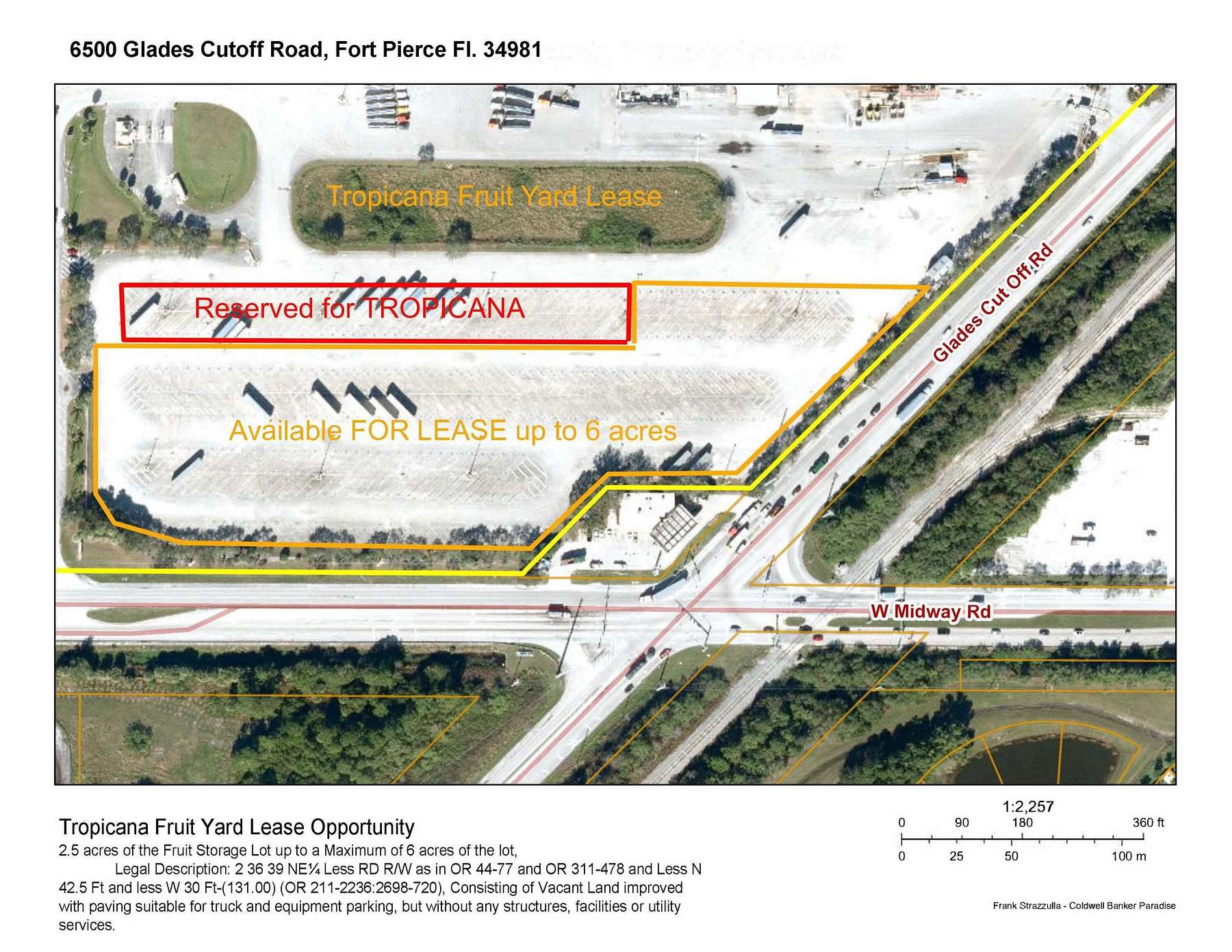 6 Acres of Improved Commercial Land for Lease in Fort Pierce, Florida