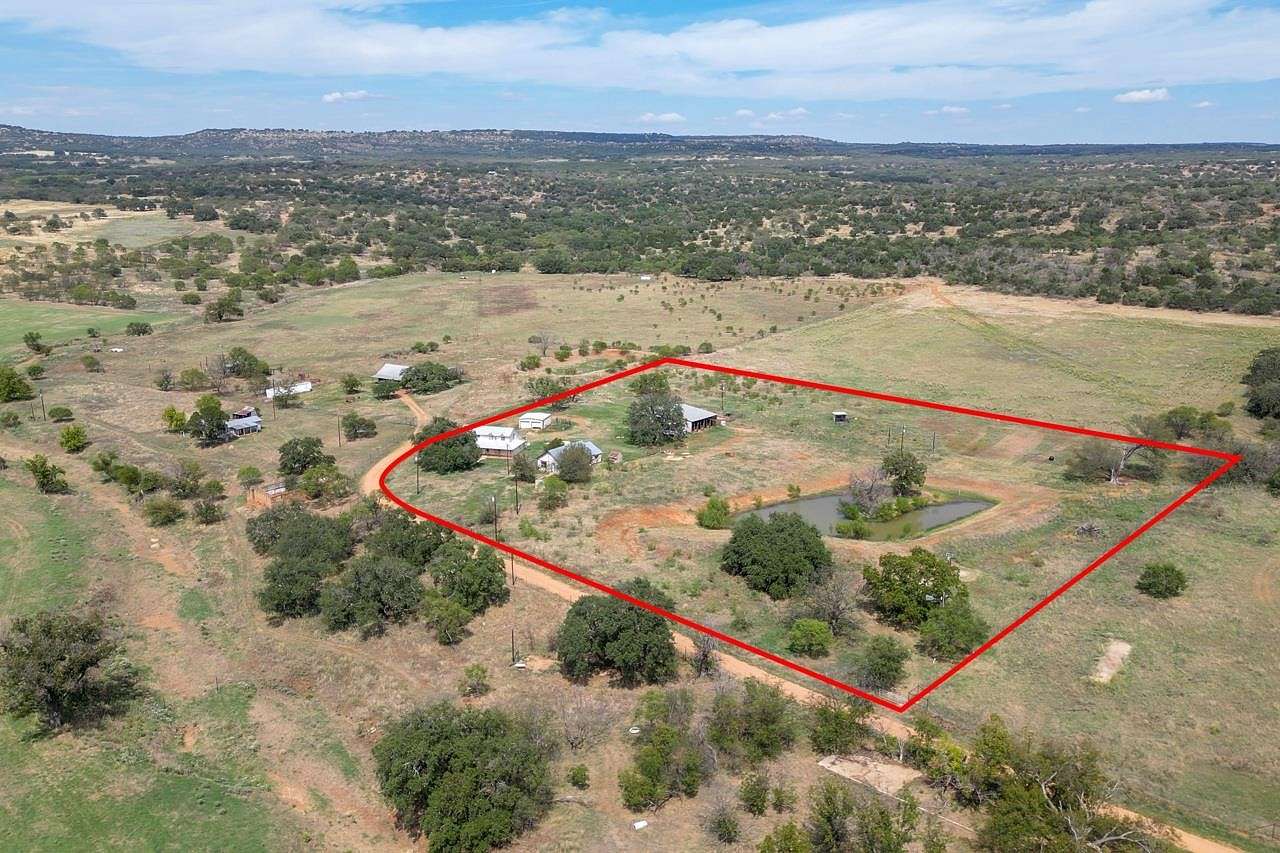 7.4 Acres of Residential Land with Home for Sale in Pontotoc, Texas