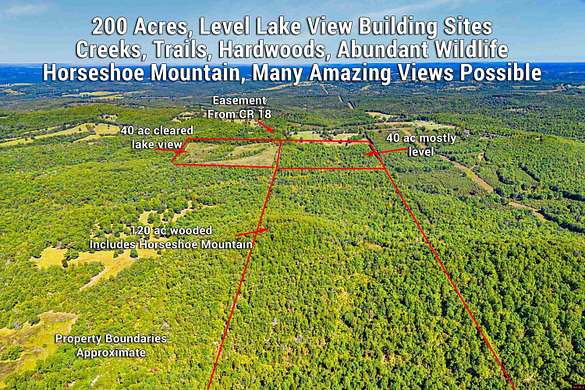 200 Acres of Agricultural Land for Sale in Mountain Home, Arkansas