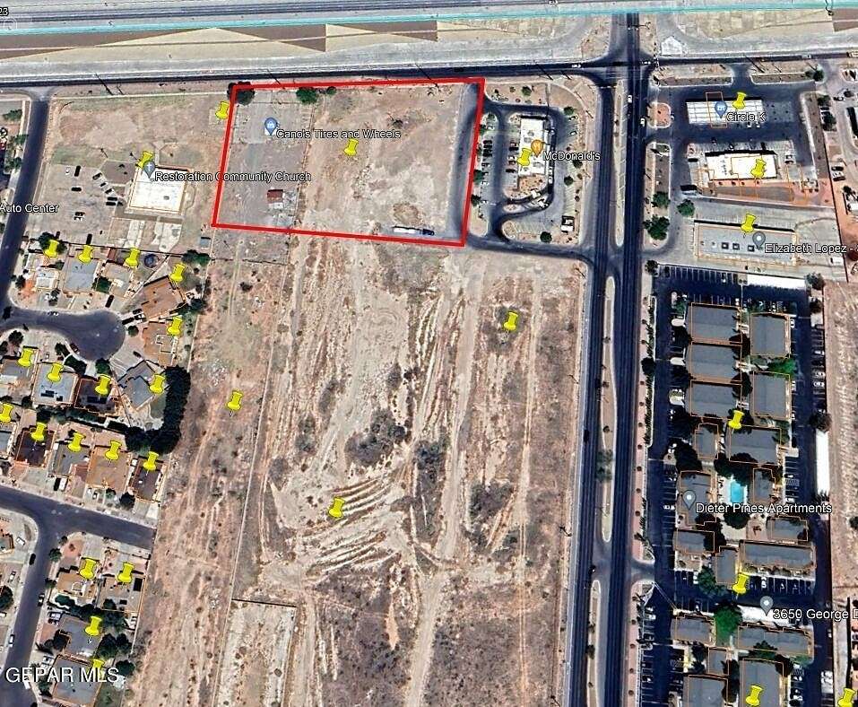 2.3 Acres of Mixed-Use Land for Lease in El Paso, Texas