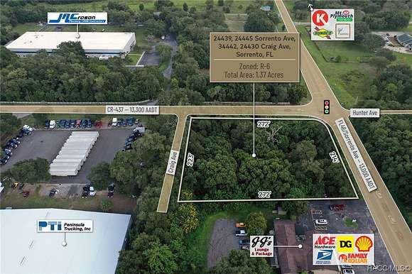 1.37 Acres of Commercial Land for Sale in Mount Dora, Florida