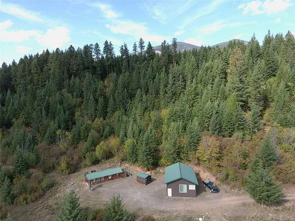 20.7 Acres of Recreational Land with Home for Sale in Heron, Montana