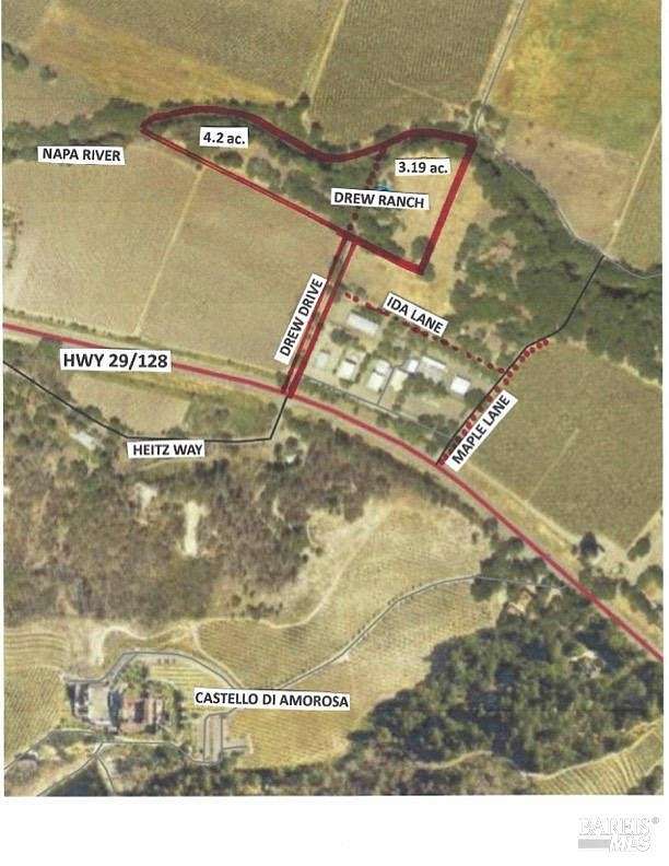 7.85 Acres of Residential Land with Home for Sale in Calistoga, California