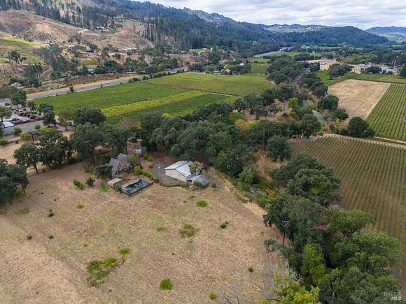 7.85 Acres of Residential Land with Home for Sale in Calistoga, California