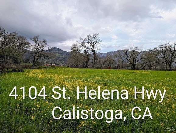 7.9 Acres of Residential Land with Home for Sale in Calistoga, California