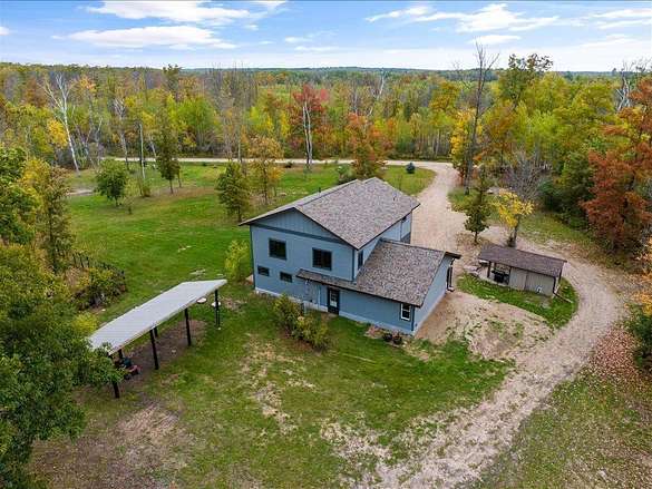 20.1 Acres of Agricultural Land with Home for Sale in Pequot Lakes, Minnesota