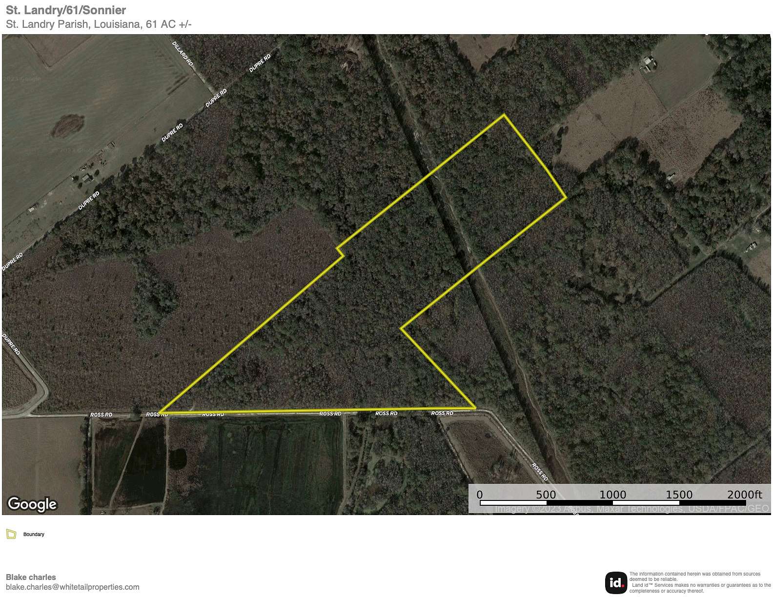 61 Acres of Recreational Land & Farm for Sale in Opelousas, Louisiana