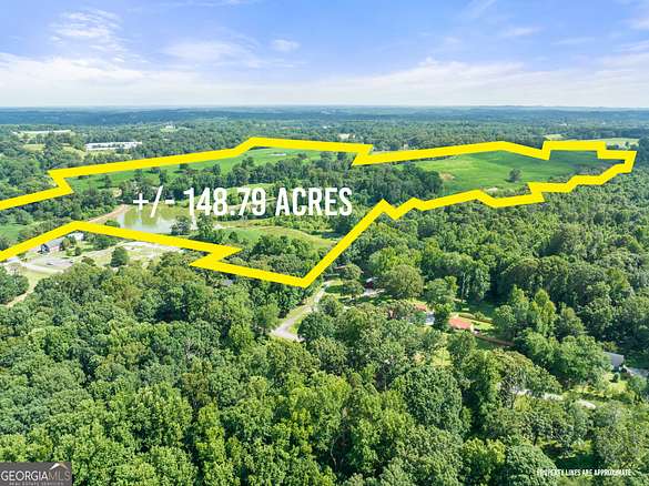 150 Acres of Agricultural Land for Sale in Gillsville, Georgia