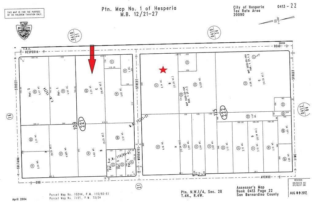 5.24 Acres of Residential Land for Sale in Hesperia, California