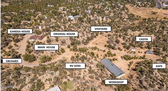 10.1 Acres of Land with Home for Sale in Prescott, Arizona