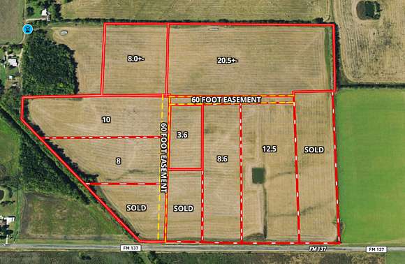 20.5 Acres of Recreational Land for Sale in Paris, Texas