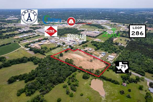 7.4 Acres of Commercial Land for Sale in Paris, Texas