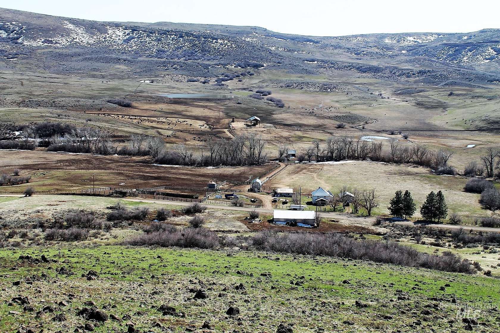 993 Acres of Agricultural Land with Home for Sale in Council, Idaho