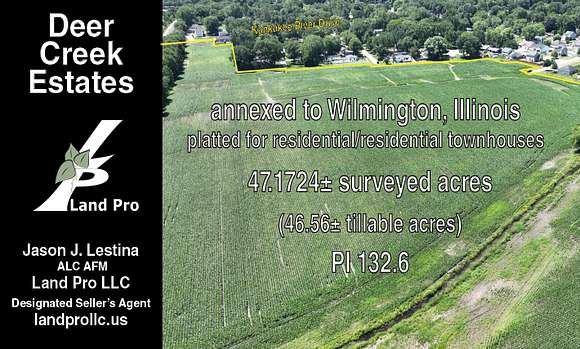 47.172 Acres of Recreational Land for Sale in Wilmington, Illinois
