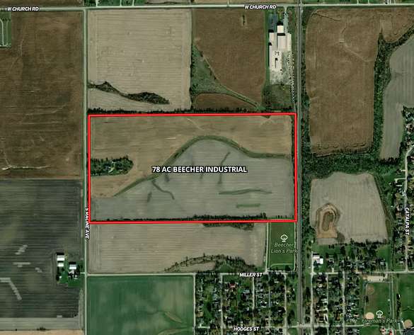 78.5 Acres of Land for Sale in Beecher, Illinois