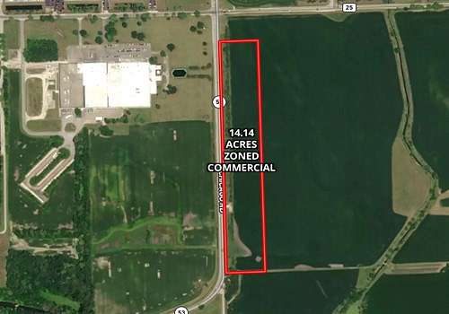 14 Acres of Commercial Land for Sale in Wilmington, Illinois