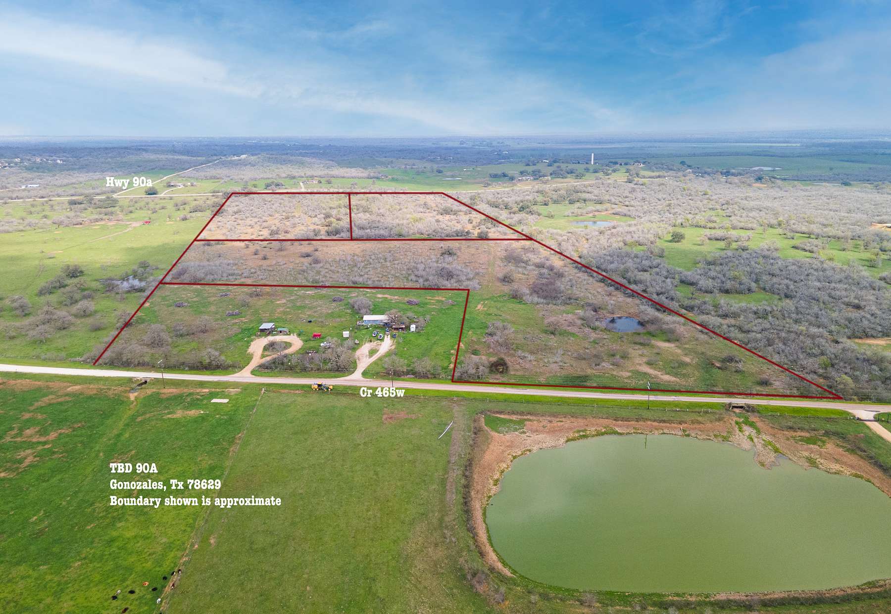50.5 Acres of Recreational Land & Farm for Sale in Gonzales, Texas