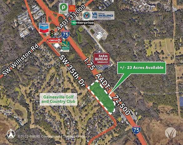 23 Acres of Mixed-Use Land for Sale in Gainesville, Florida