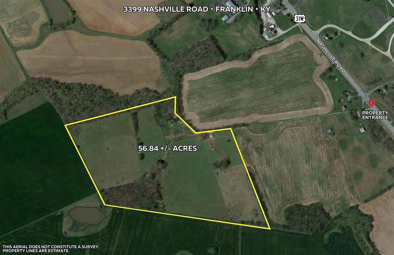 56.8 Acres of Land for Sale in Franklin, Kentucky
