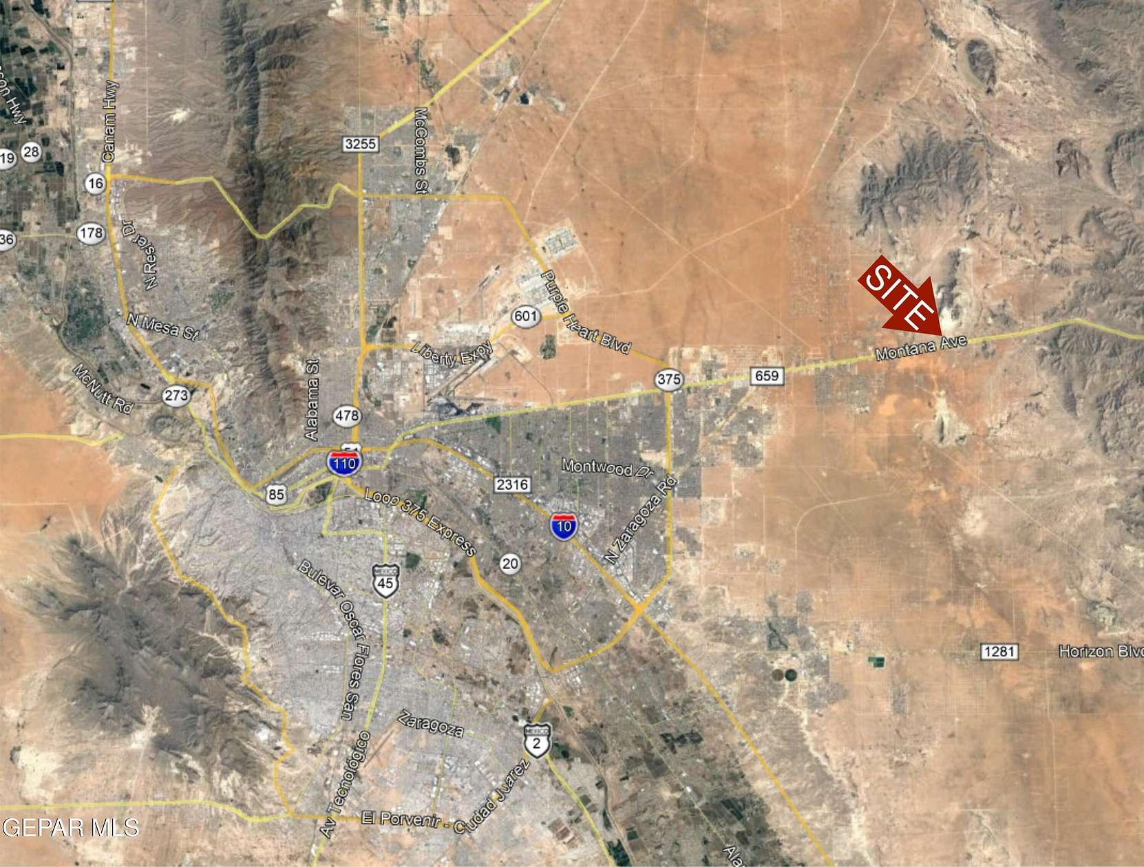 8 Acres of Land for Sale in El Paso, Texas