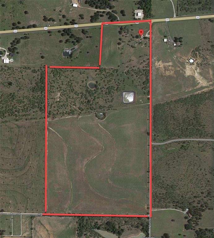 109 Acres of Land with Home for Sale in Jacksboro, Texas