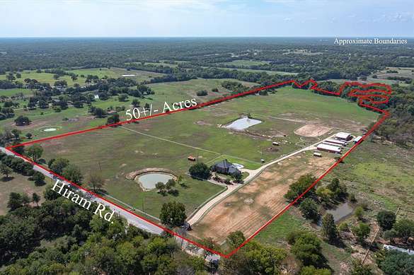50.7 Acres of Land with Home for Sale in Wills Point, Texas