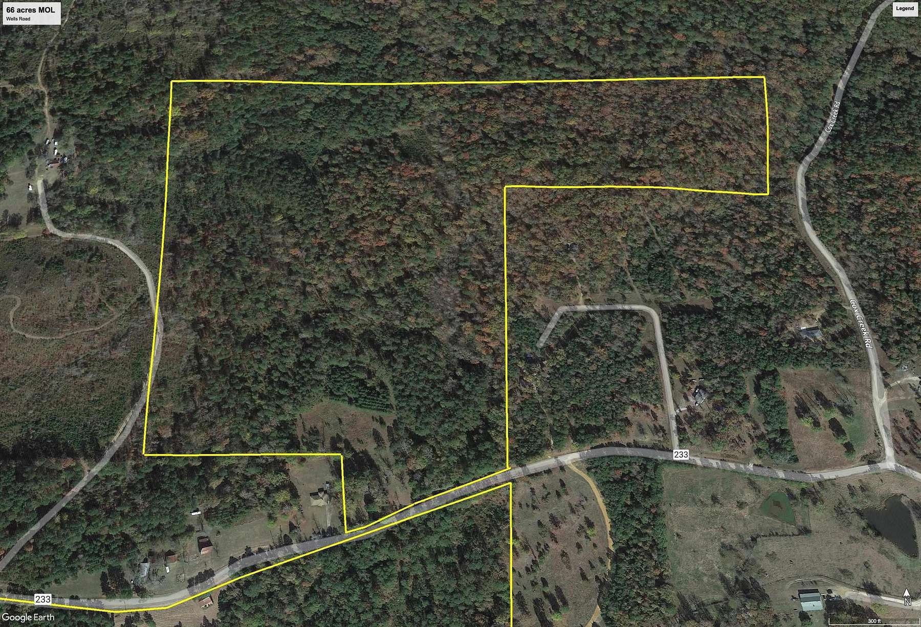 67 Acres of Land for Sale in Amity, Arkansas