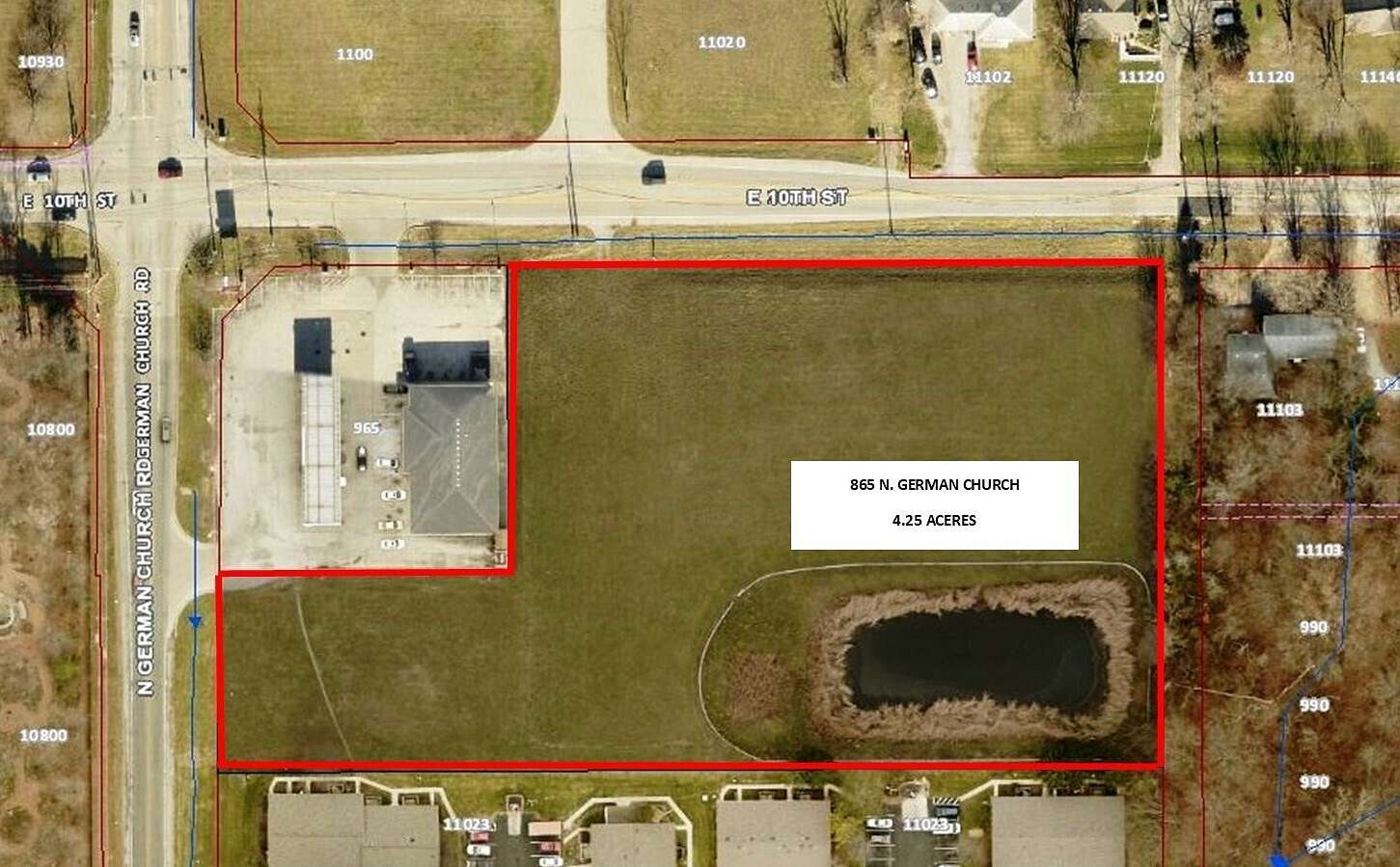 4.3 Acres of Commercial Land for Sale in Indianapolis, Indiana