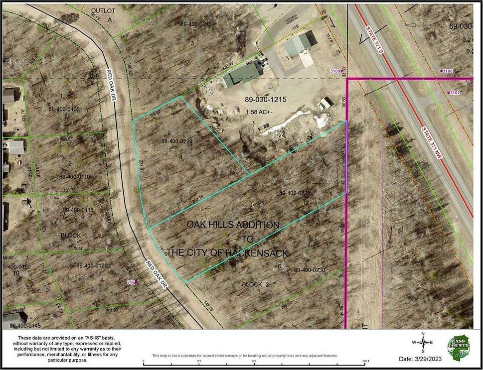 2.4 Acres of Residential Land for Sale in Hackensack, Minnesota