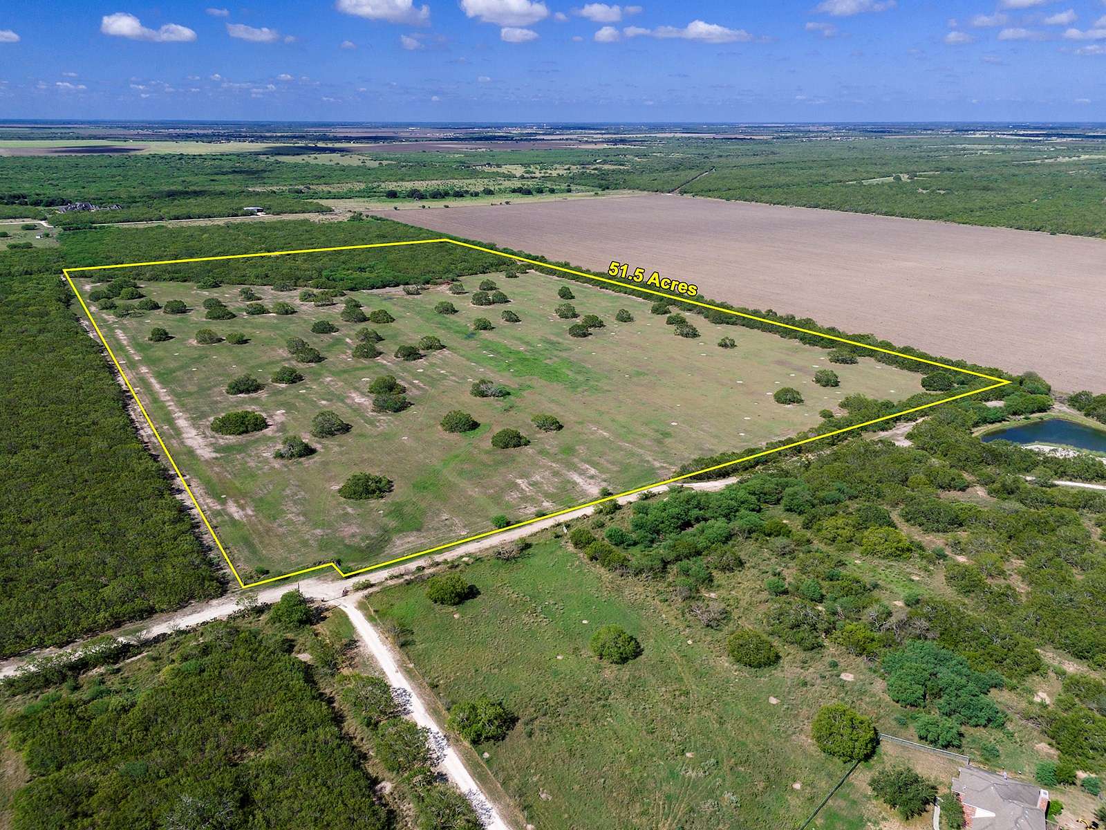 51.5 Acres of Recreational Land & Farm for Sale in Sandia, Texas