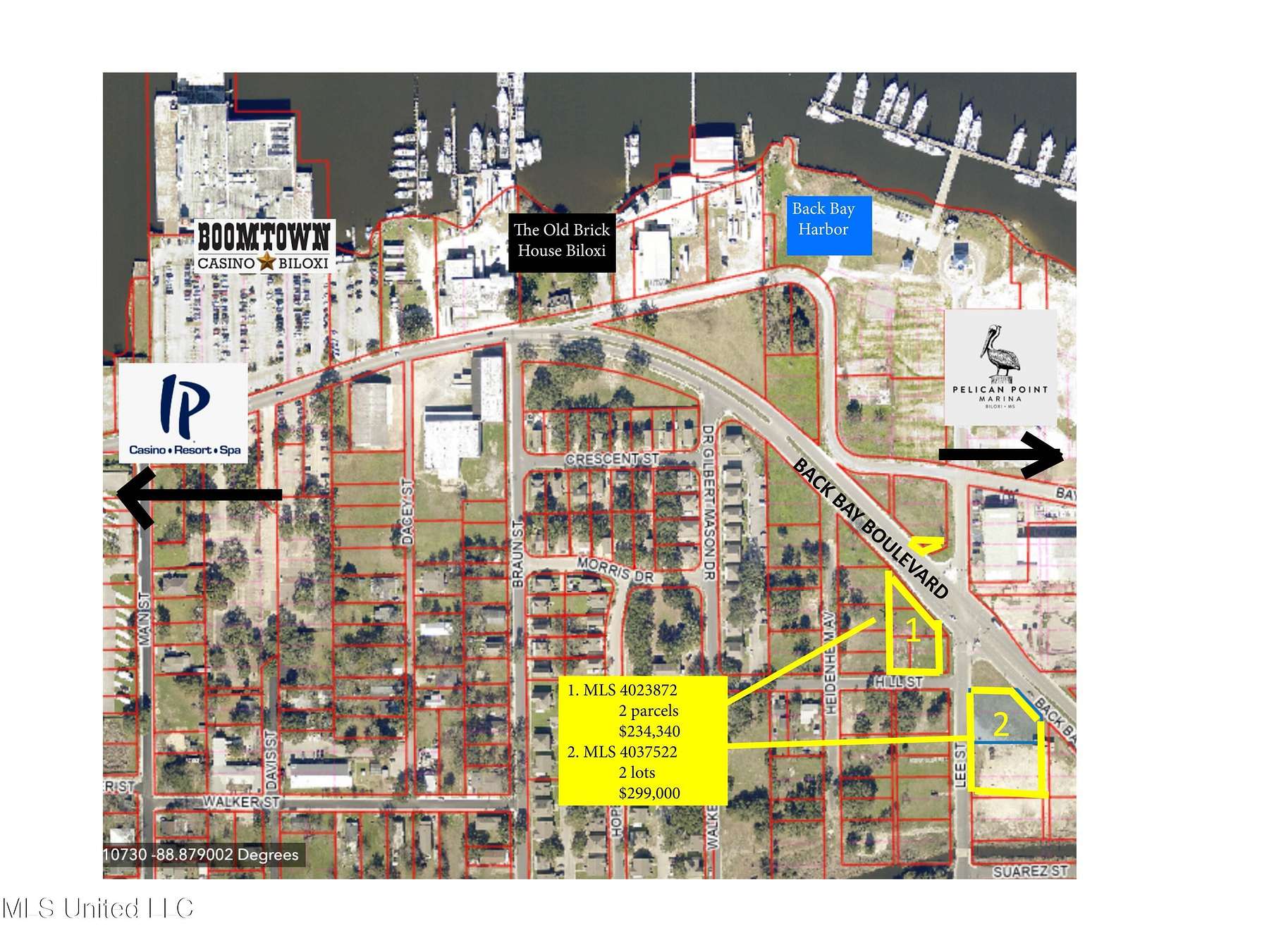 0.55 Acres of Commercial Land for Sale in Biloxi, Mississippi