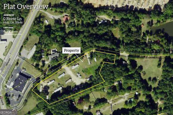7.4 Acres of Commercial Land for Sale in Hull, Georgia
