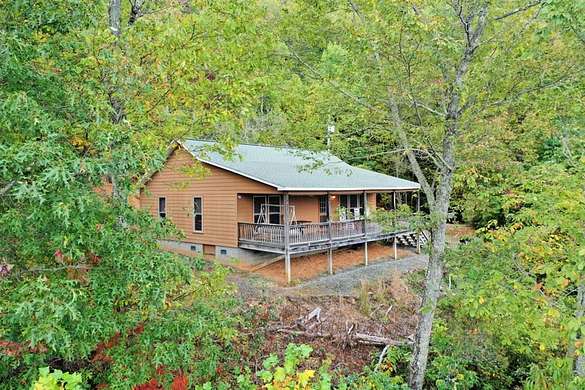 21.1 Acres of Recreational Land with Home for Sale in Sylva, North Carolina