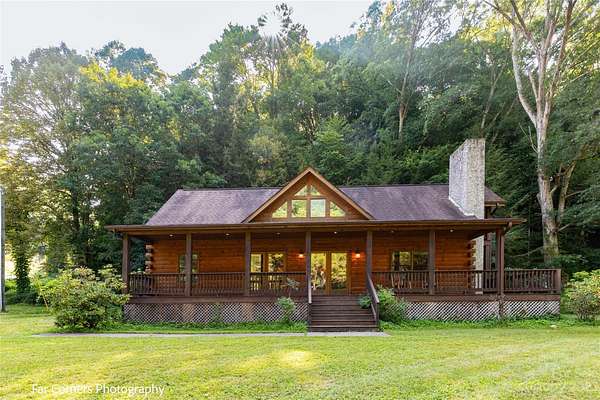 95.6 Acres of Recreational Land with Home for Sale in Canton, North Carolina