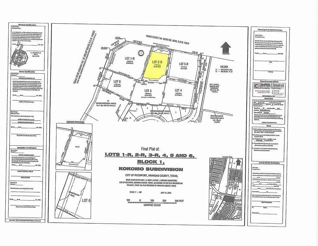 1.2 Acres of Commercial Land for Sale in Rockport, Texas